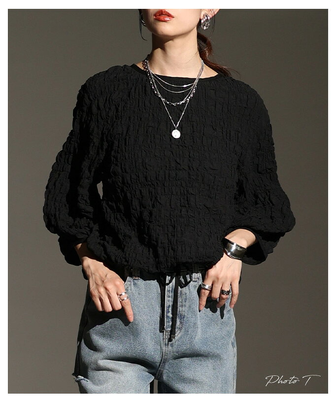 ふんわりシルエットシャーリングブラウス レディース ファッション トップス ブラウス 長袖 春 秋 冬 春服 秋服 冬服 カジュアル ガーリー フェミニン 30代 40代 50代 60代 アラモード alamode otona 大人 kawaii 可愛い 洋服 かわいい服 【10月15日20時販売新作】 a-la-mode-10014423 ALAMODE アラモード サンプル画像2
