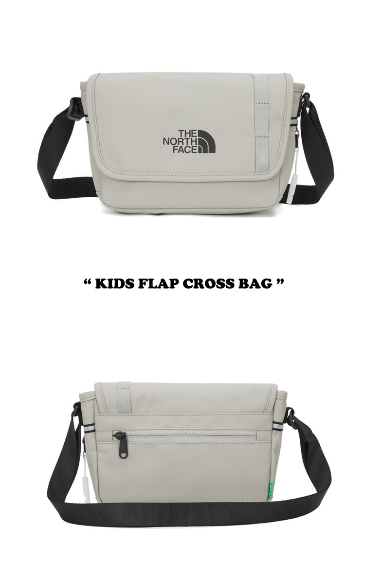 ノースフェイス メッセンジャーバッグ THE NORTH FACE KIDS FLAP CROSS BAG キッズ フラップ クロスバッグ BLACK ブラック SLATE KHAKI スレートカーキ GREEN グリーン NN2PQ03R/T/U バッグ 3