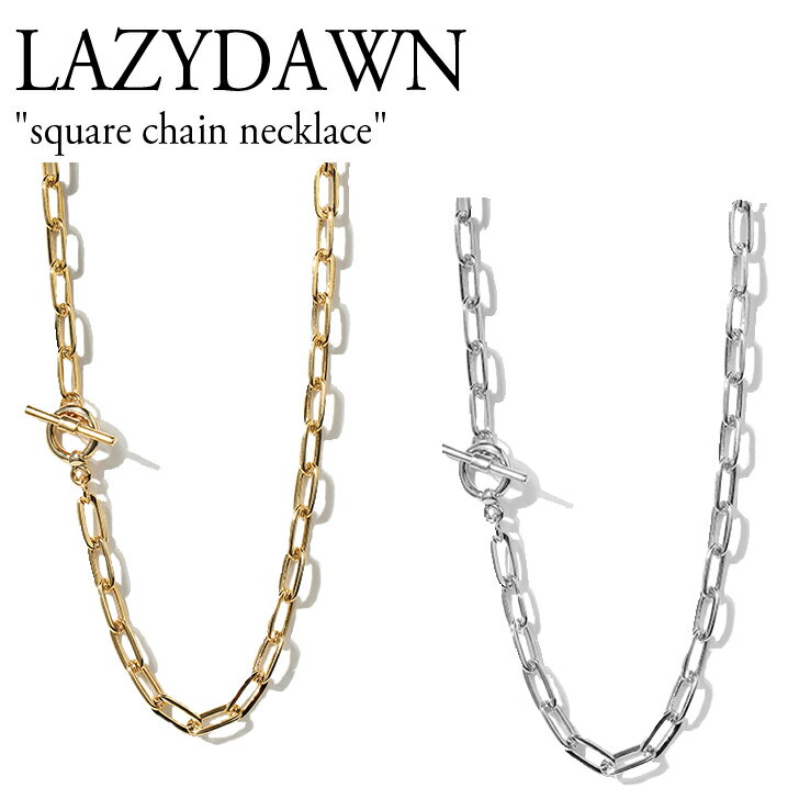 CW[_E lbNX LAZYDAWN fB[X square chain necklace XNGA `F[ lbNX GOLD SILVER S[h Vo[ ؍ANZT[ N002 ACC