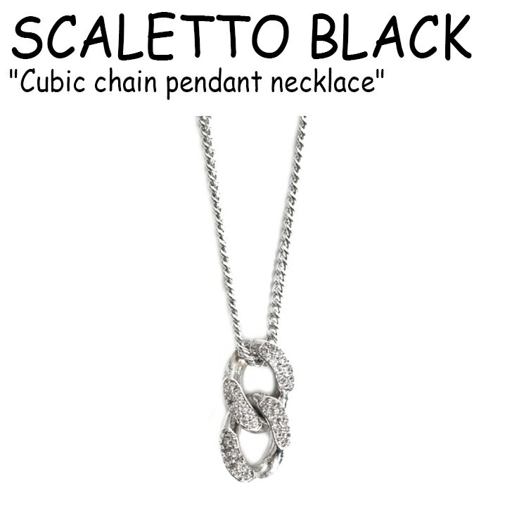 åȥ֥å ͥå쥹 SCALETTO BLACK  ǥ Cubic chain pendant necklace 塼ӥå  ڥ NONE Ρ ڹ񥢥꡼ SCB087 ACC
