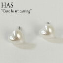 nX sAX HAS fB[X Cute heart earring L[g n[g CO WHITE zCg ؍ANZT[ HXS15 ACC