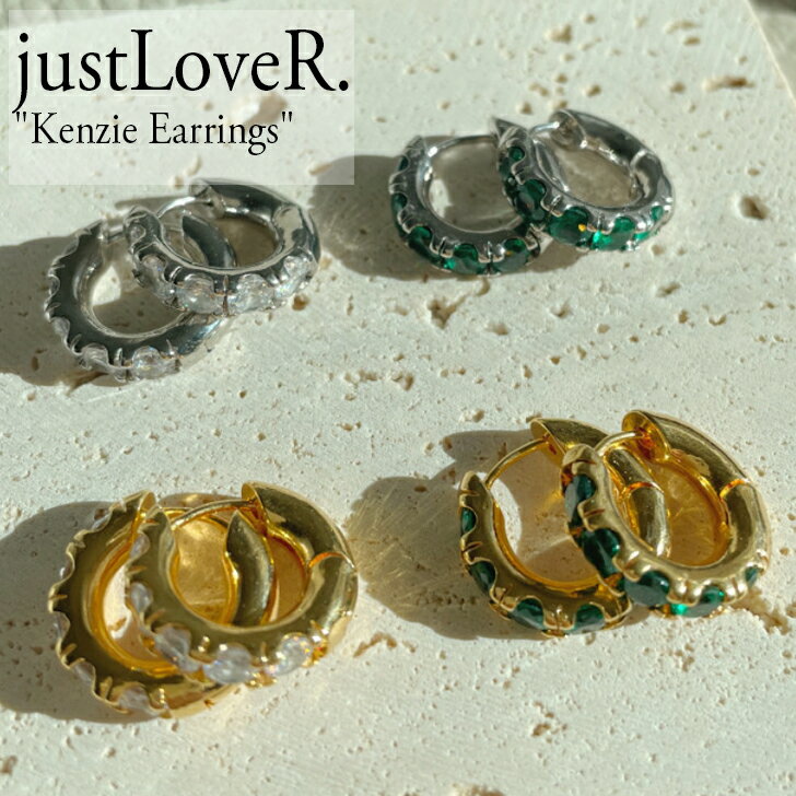 justlover フープ フープピアス キャッチ シンプル ビジュー カーブ 着用 両耳用 アクセ アクセサリー おしゃれ シンプル 上品 ギフト プレゼント 韓国 韓国ブランド 20代 30代 40代