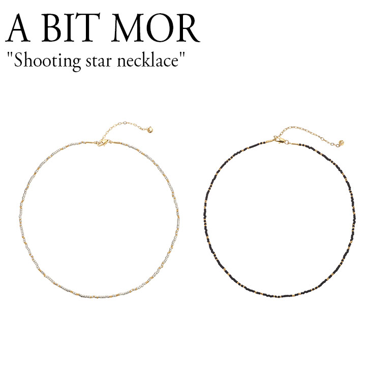 ArbgA lbNX A BIT MOR fB[X Shooting star necklace V[eBO X^[ lbNX SILVER Vo[ BLACK ubN ؍ANZT[ shstnk ACC