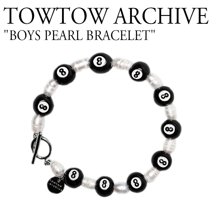 gDgD A[JCu uXbg TOWTOW ARCHIVE Y fB[X BOYS PEARL BRACELET {[CY p[ uXbg BlackWhite ubNzCg ؍ANZT[ ARCHIVE-008 ACC