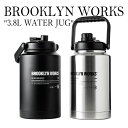 ブルックリン ワークス ウォータージャグ 大容量 3.8l BROOKLYN WORKS WATER JUG スポーツジャグ 保温 保冷 広口 飲み口 キャンプ アウトドア レジャー ステンレス ウォーターキーパー 水筒 水タンク 黒 ブラック シルバー 0907-020-200-010 OTTD