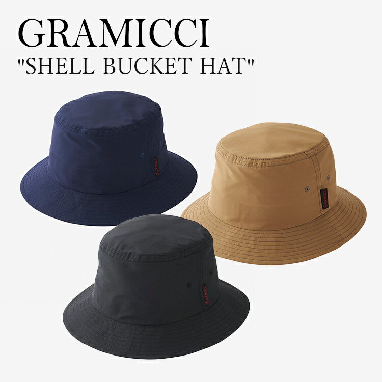 GRAMICCI アウトドア バケットハット ハット グラミチ メンズ レディース SHELL BUCKET HAT シェル バケット ハット つば広 撥水 日よけ 軽量 サイズ調整 ストリング 定番 かっこいい シンプル キャンプ 登山 クライミング 1446935/37/40 OTTD