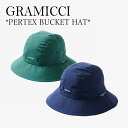 GRAMICCI アウトドア バケットハット ハット グラミチ メンズ レディース PERTEX BUCKET HAT パーテック バケット ハット つば広 日よけ 防水 防風 軽量 サイズ調整 調整 キャンプ 登山 クライミング ナイロン 紺 ネイビー 緑 グリーン 1712694/5 OTTD