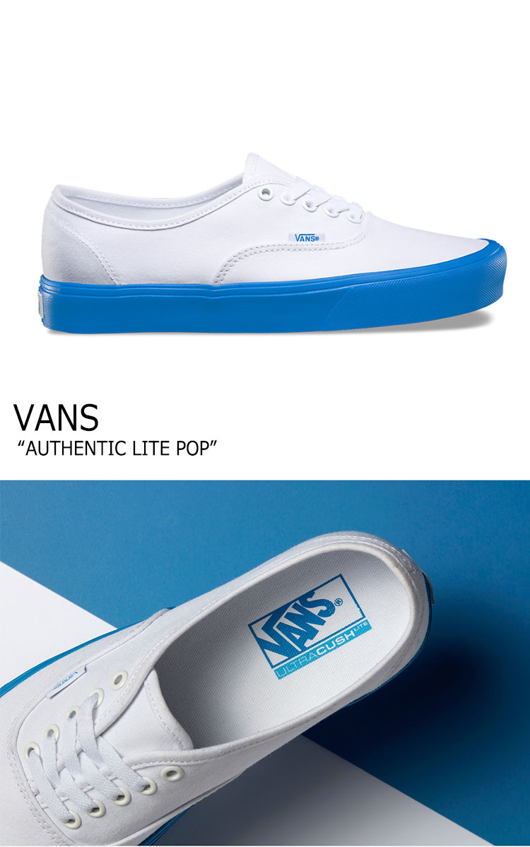 バンズ スニーカー VANS メンズ レディース AUTHENTIC LITE POP オーセンティック ライト ポップ BLUE ブルー VN0A2Z5JN5V シューズ