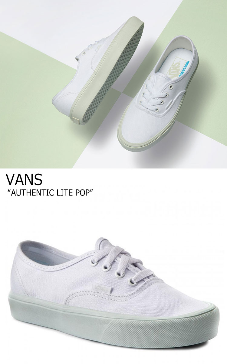 バンズ スニーカー VANS レディース AUTHENTIC LITE POP オーセンティック ライト ポップ MINT ミント VN0A2Z5JN5R シューズ