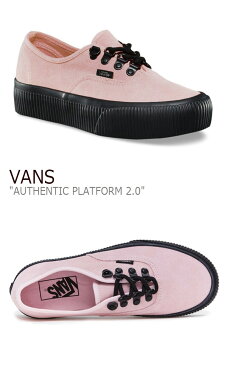 バンズ オーセンティック スニーカー VANS レディース AUTHENTIC PLATFORM 2.0 プラットフォーム2.0 (EMBOSS)Pink エンボスピンク 厚底 VN0A3AV8QB1 シューズ