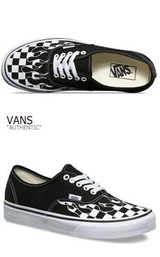 バンズ オーセンティック スニーカー VANS AUTHENTIC FLAME PACK CHECKERBOARD バンズオーセンティック フレイム パック チェッカーボード BLACK ブラック VN0A38EMRX8 シューズ