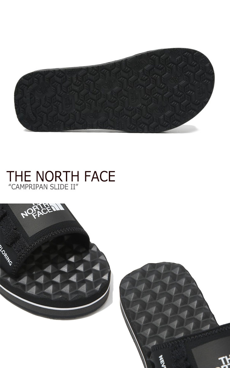 ノースフェイス スリッパ THE NORTH FACE メンズ レディース CAMPRIPAN SLIDE II キャンプリパン スライド2 BLACK WHITE NAVY ブラック ホワイト ネイビー NS98K15A/B/C/J/K/L シューズ 【中古】未使用品