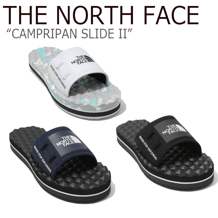 ノースフェイス スリッパ THE NORTH FACE メンズ レディース CAMPRIPAN SLIDE II キャンプリパン スライド2 BLACK WHITE NAVY ブラック ホワイト ネイビー NS98K15A/B/C/J/K/L シューズ 【中古】未使用品