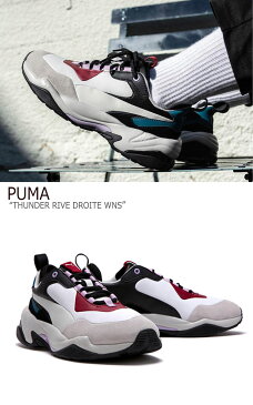 プーマ スニーカー PUMA メンズ レディース THUNDER RIVE DROITE WNS サンダー ライブ ドロイト ウーマン GREY GREEN グレー グリーン 36945202 FLPU9S1W18 シューズ 【中古】未使用品