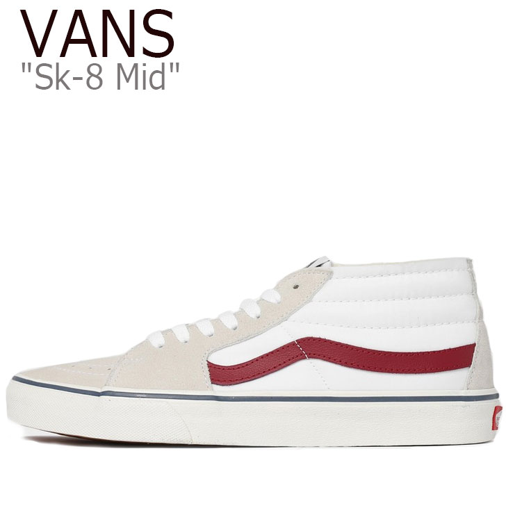 バンズ スニーカー VANS メンズ レディース SK8-MID スケートミッド MARSHMALLOW マシュマロ WHITE ホワイト VN0A3WM3VP3 シューズ