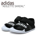 アディダス サンダル adidas メンズ レディース ADILETTE SANDAL アディレッタ サンダル BLACK WHITE ブラック ホワイト F35416 シューズ 【中古】未使用品 1