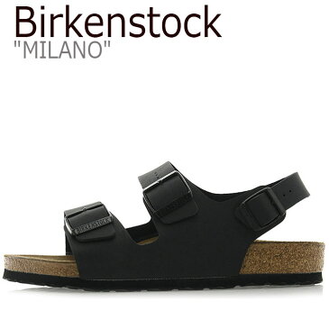 ビルケンシュトック サンダル BIRKENSTOCK メンズ MILANO ミラノ BLACK ブラック 034791 シューズ 【中古】未使用品