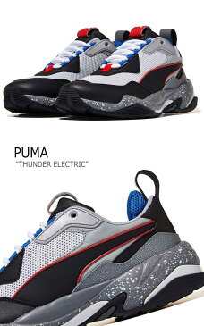 プーマ スニーカー PUMA メンズ レディース THUNDER ELECTRIC サンダーエレクトリック GRAY グレー BLACK ブラック 36799602 PKI36799602 シューズ 【中古】未使用品