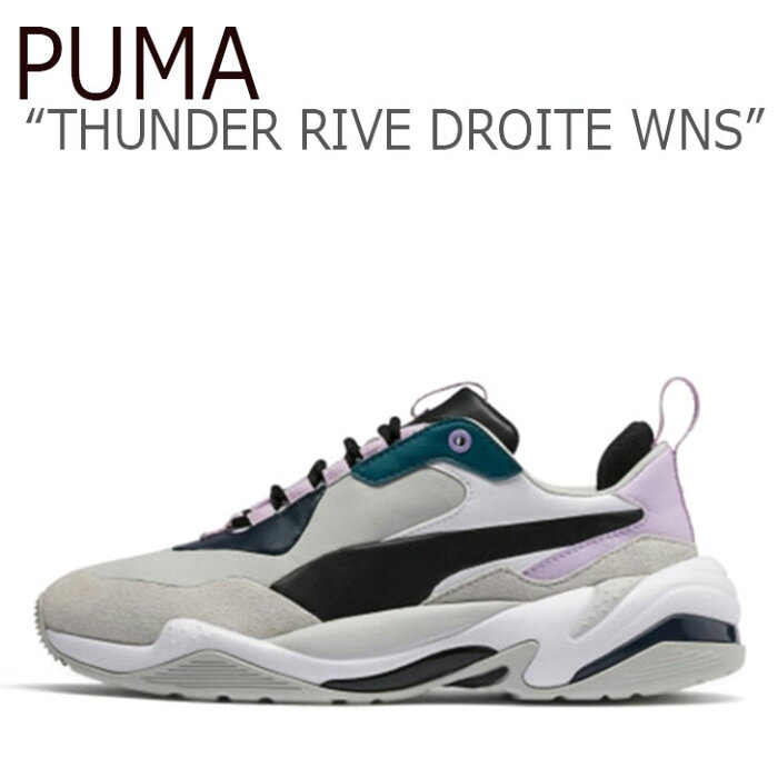 プーマ スニーカー PUMA メンズ レディース THUNDER RIVE DROITE WNS サンダー ライブ ドロイト ウーマン GREY PURPLE グレー パープル 36945201 シューズ 【中古】未使用品