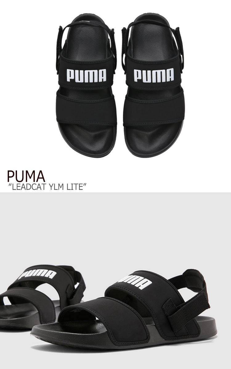 プーマ サンダル PUMA メンズ レディース PUMA×HYUNA LEADCAT YLM LITE プーマ×ヒョナ リードキャット YLM ライト BLACK ブラック 37073301 シューズ 【中古】未使用品