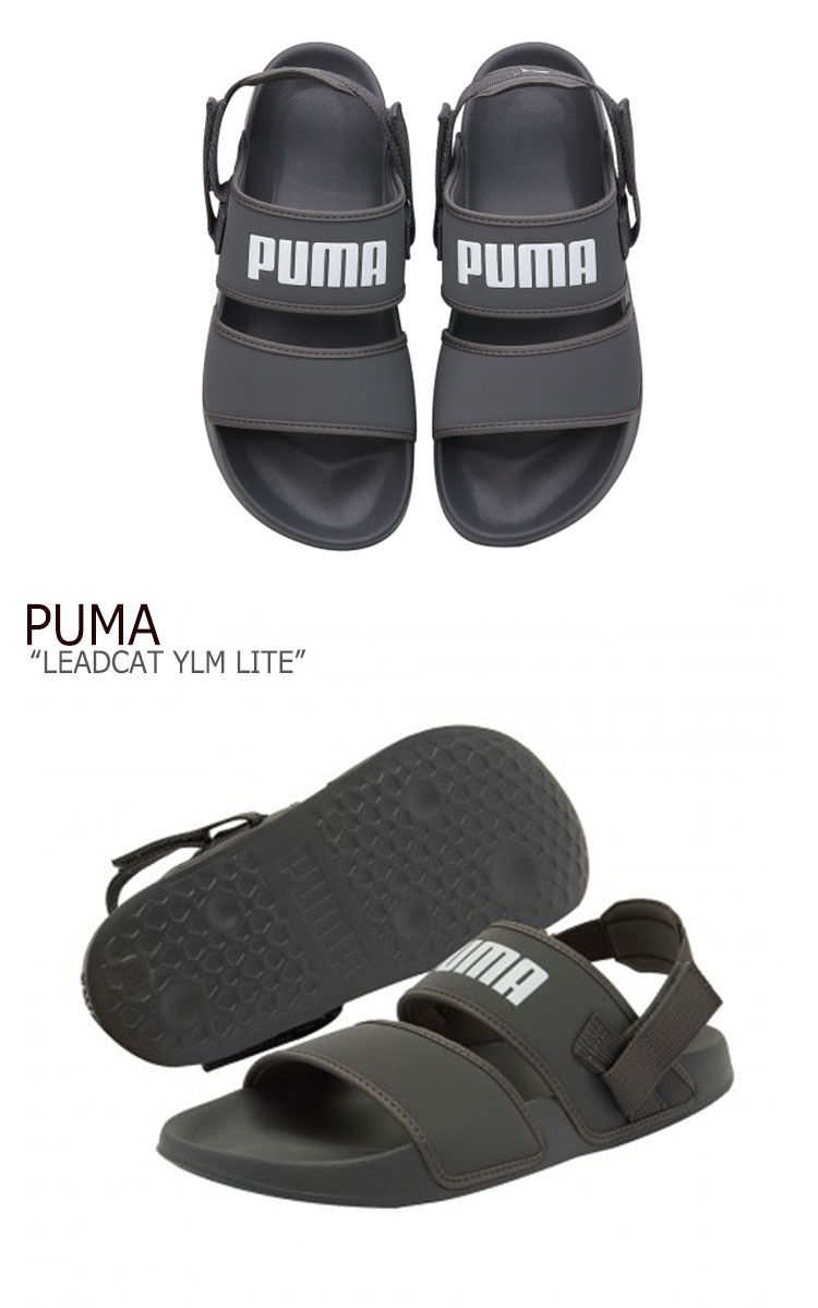 プーマ サンダル PUMA メンズ レディース PUMA×HYUNA LEADCAT YLM LITE リードキャット YLM ライト GREY グレー 37073302 シューズ 【中古】未使用品