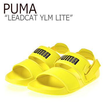 プーマ サンダル PUMA メンズ レディース PUMA×HYUNA LEADCAT YLM LITE リードキャット YLM ライト YELLOW イエロー 37073304 シューズ 【中古】未使用品