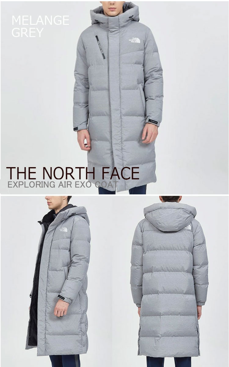 ノースフェイス ダウン THE NORTH FACE メンズ レディース EXPLORING AIR EXO COAT エクスプローリング エア EXO コート ダウンコート ロングダウン ホワイト グレー ブラック NC1DJ58A/B/C NC1DK61A ウェア 【中古】未使用品