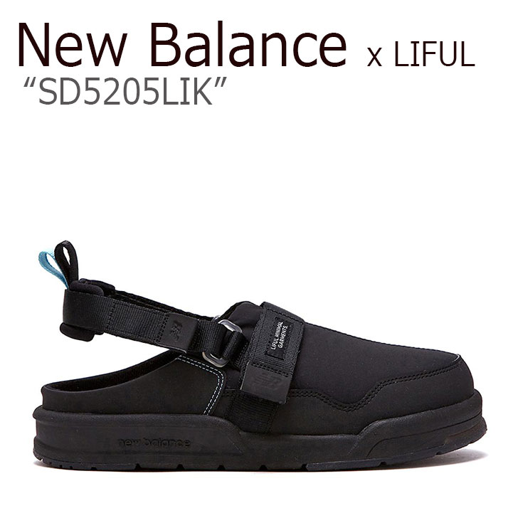 ニューバランス サンダル New Balance x LIFUL ライフル コラボ メンズ レディース SD 5205 LIK BLACK ブラック SD5205LIK シューズ 【中古】未使用品