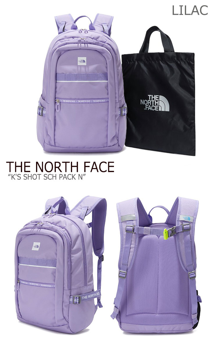 ノースフェイス バックパック THE NORTH FACE キッズ K'S SHOT SCH PACK N ショットスクールパック BLACK MINT LILAC ブラック ミント ライラック NM2DK50S/T/R バッグ 【中古】未使用品