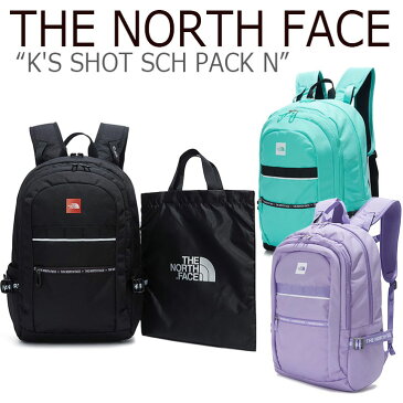 ノースフェイス バックパック THE NORTH FACE キッズ K'S SHOT SCH PACK N ショットスクールパック BLACK MINT LILAC ブラック ミント ライラック NM2DK50S/T/R バッグ 【中古】未使用品