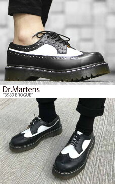 ドクターマーチン スニーカー Dr.Martens メンズ レディース 3989 BROGUE 3989 ブローグ BLACK WHITE ブラック ホワイト 10458001 シューズ 【中古】未使用品