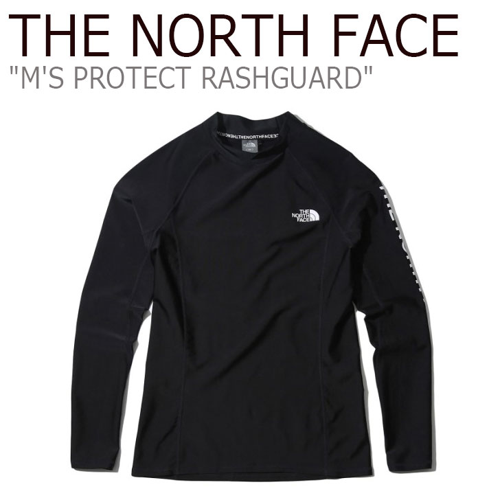 ノースフェイス 水着 THE NORTH FACE M'S PROTECT RASHGUARD ブラック NT7XK00A ウェア