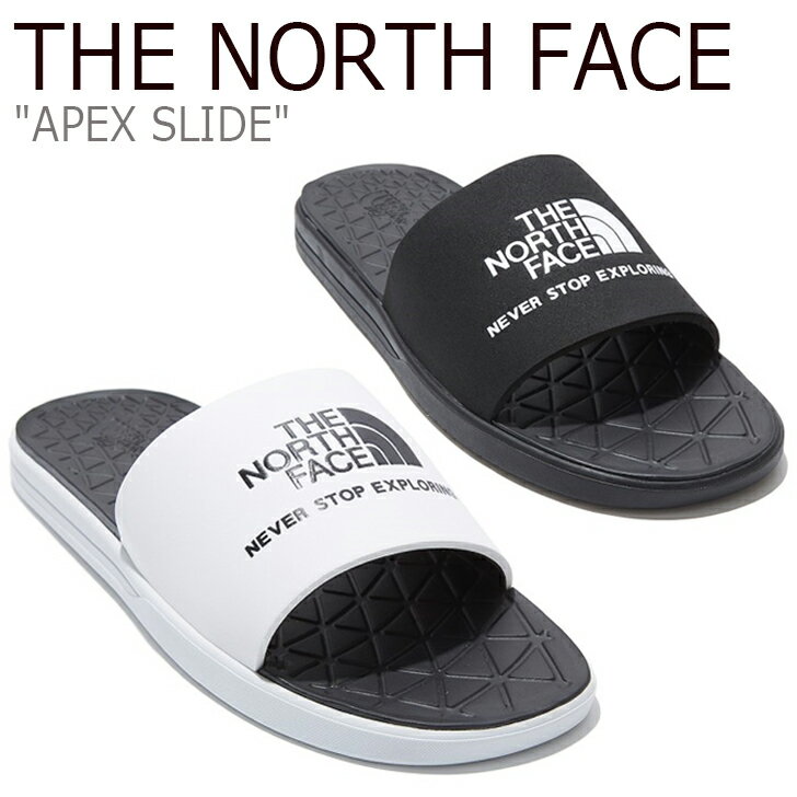 ノースフェイス スリッパ 韓国 THE NORTH FACE メンズ レディース APEX SLIDE エイペックス スライド BLACK ブラック WHITE ホワイト NS98L09J/K NS98M21S/T シューズ