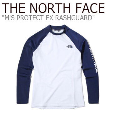 ノースフェイス 水着 THE NORTH FACE メンズ M'S PROTECT EX RASHGUARD プロテクト EX ラッシュガード WHITE ホワイト NT7XK02B ウェア 【中古】未使用品