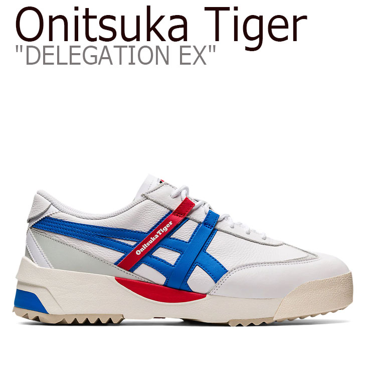オニツカタイガー スニーカー Onitsuka Tiger メンズ レディース DELEGATION EX デレゲーション WHITE ホワイト ELECTRIC BLUE エレクトリックブルー 1183A559-101 シューズ
