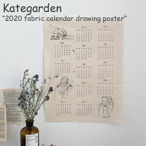 ケイトガーデン タペストリー Kategarden 2020 fabric calendar drawing poster 2020年 ファブリック カレンダー ドローイング ポスター 韓国雑貨 4750536084 ACC