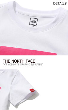 ノースフェイス Tシャツ THE NORTH FACE キッズ K'S YOSEMITE GRAPHIC S/S R/TEE ヨセミテ グラフィック ショートスリーブ ラウンドTEE WHITE ホワイト NT7UK11S ウェア 【中古】未使用品