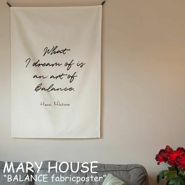 }[nEX ^yXg[ MARY HOUSE BALANCE fabricposter oX t@ubN|X^[ ؍G ACC