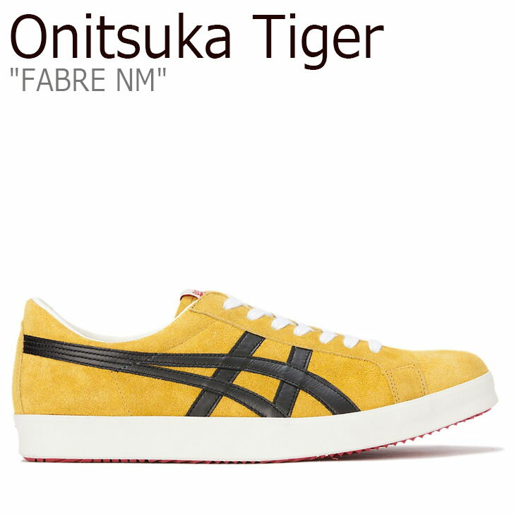 オニツカタイガー レザースニーカー レディース オニツカタイガー スニーカー Onitsuka Tiger FABRE NM ファブレ NM TAI-CHI YELLOW タイチ イエロー BLACK 1183A915-750 シューズ