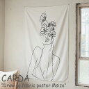 カルダ タペストリー CARDA ドローイング ファブリックポスター Drawing fabric poster Mサイズ スケッチ 韓国インテリア おしゃれ 2697889-03 ACC