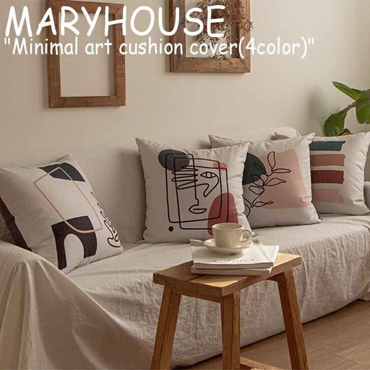 }[nEX NbVJo[ MARYHOUSE ~j} A[g NbV Jo[ Minimal art cushion cover 50~50 ؍CeA  3138116/7/8/9 ACC