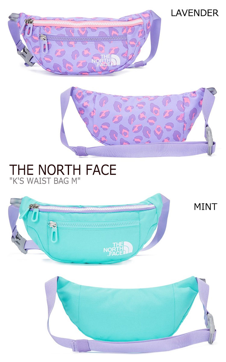 ノースフェイス ウエストポーチ THE NORTH FACE 男の子 女の子 K'S WAIST BAG M ウエストバッグ MINT ミント NAVY ネイビー LAVENDER ラベンダー BEIGE ベージュ NN2HL51R/S/T/U バッグ 【中古】未使用品