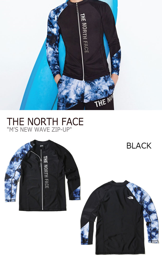 ノースフェイス 水着 THE NORTH FACE M'S NEW WAVE ZIP-UP BLACK NJ5JK07J ウェア