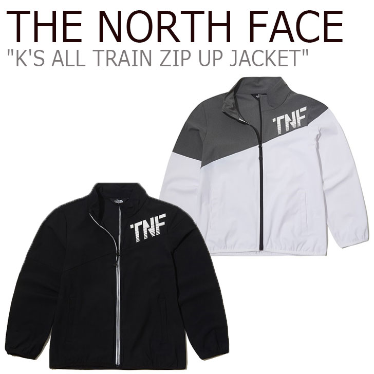 ノースフェイス ジャケット THE NORTH FACE キッズ K'S ALL TRAIN ZIP UP JACKET オール トレイン ジップアップジャケット BLACK ブラック WHITE ホワイト NJ5JL04S/T ウェア