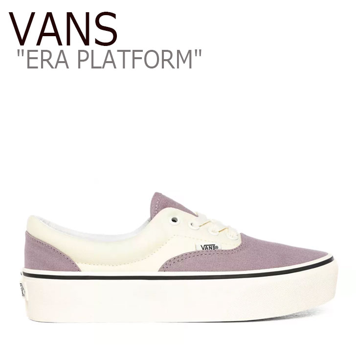 バンズ エラ スニーカー VANS レディース ERA PLATFORM エラ プラットフォーム WHITE ホワイト PURPLE パープル VN0A3WLU1VG シューズ