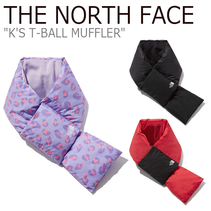 ノースフェイス マフラー THE NORTH FACE 男の子 女の子 K'S T-BALL MUFFLER ティーボール マフラー RED レッド BLACK ブラック LAVENDER ラベンダー NA5IL51R/S/T ACC 【中古】未使用品