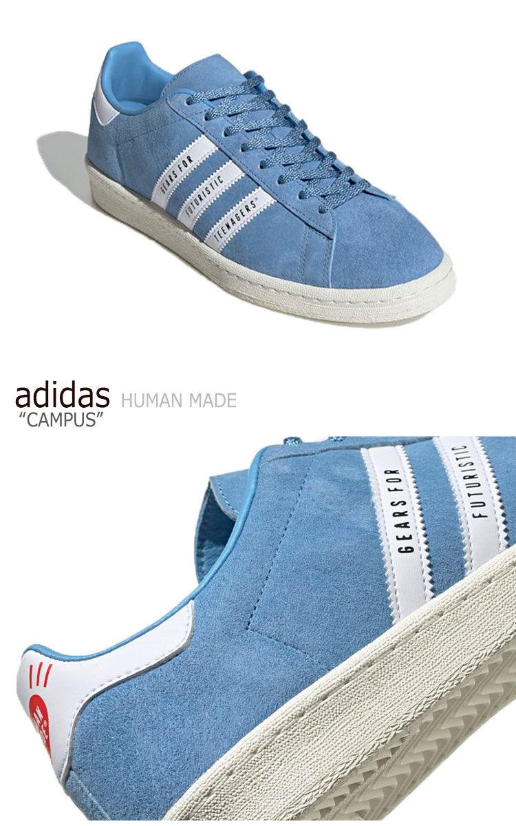 アディダス スニーカー adidas メンズ レディース CAMPUS HUMAN MADE キャンパス ヒューマン メイド BLUE ブルー FY0731 シューズ 【中古】未使用品