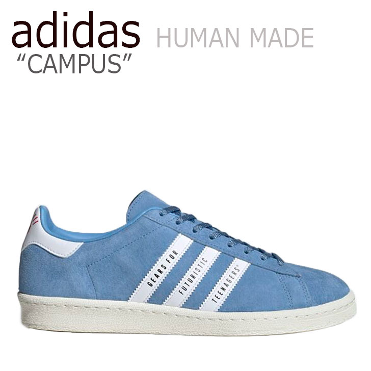 アディダス スニーカー adidas メンズ レディース CAMPUS HUMAN MADE キャンパス ヒューマン メイド BLUE ブルー FY0731 シューズ 【中古】未使用品