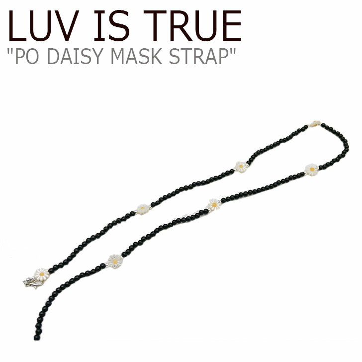 ֥ȥ롼 ޥȥå LUV IS TRUE  ǥ PO DAISY MASK STRAP PO ǥ ޥȥå BLACK ֥å 4301794 ACC