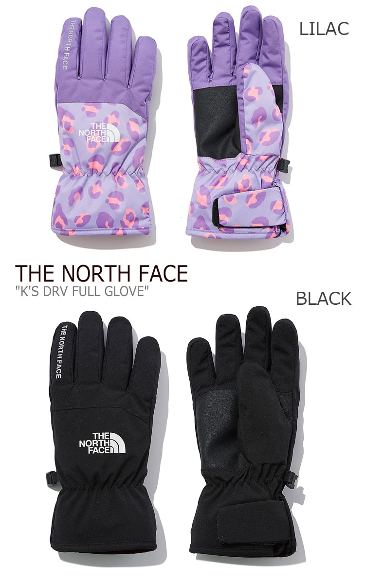 ノースフェイス 手袋 THE NORTH FACE 男の子 女の子 K'S DRV FULL GLOVE キッズ ドライベント フル グローブ LILAC ライラック BLACK ブラック RED レッド NJ3GL52R/S/T ACC 【中古】未使用品